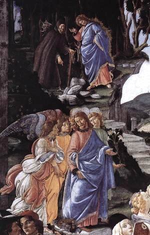 Sandro Botticelli (Alessandro Filipepi) - The Temptation of Christ [detail: 1]
