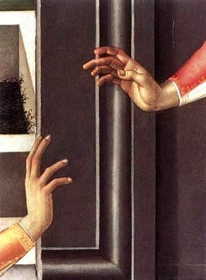 Sandro Botticelli (Alessandro Filipepi) - Cestello Annunciation (detail 2)