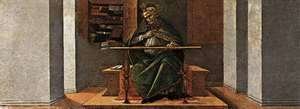 Sandro Botticelli (Alessandro Filipepi) - St Augustine in His Cell 1490-92
