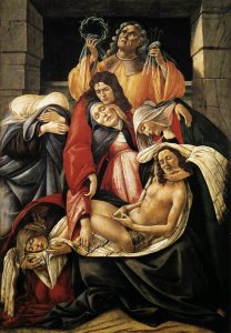 Lamentation over the Dead Christ with Saints c. 1490