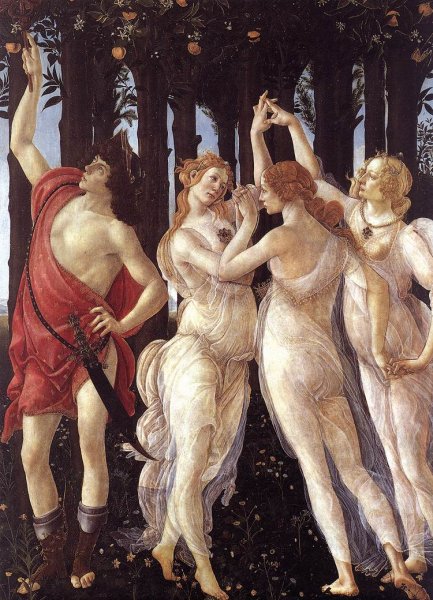 Primavera (detail 1) c. 1482