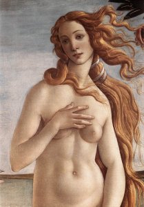 The Birth of Venus (detail 3) c. 1485