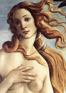 The Birth of Venus (detail 3) c. 1485