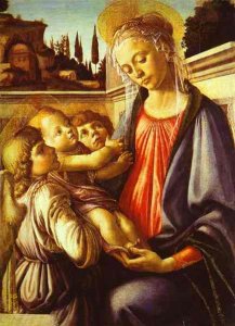 Madonna and Child with Two Angels