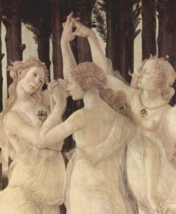 Spring (Primavera), Detail Three Graces