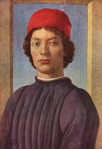 Portrait of a young man with red cap